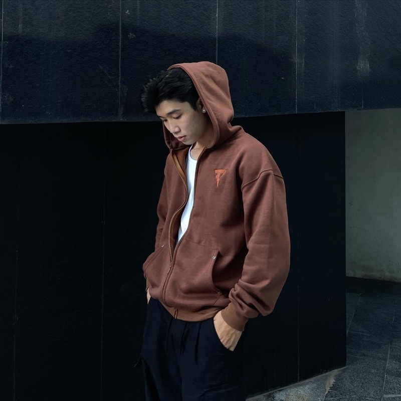 COMBO 1 Áo Hoodie Zip SS4 + 1 Túi Đeo Chéo Nhung Tăm