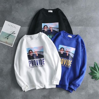 (HÀNG ORDER) ÁO THUN SWEATER NAM NỮ FORM RỘNG TAY DÀI NHẬP KHẨU HÀN QUỐC