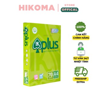 Giấy in a4 / a5 IK PLUS định lượng 70gsm - 500 tờ/ tập giá sỉ - giấy a4 văn phòng phẩm cao cấp - HIKOMA STORE