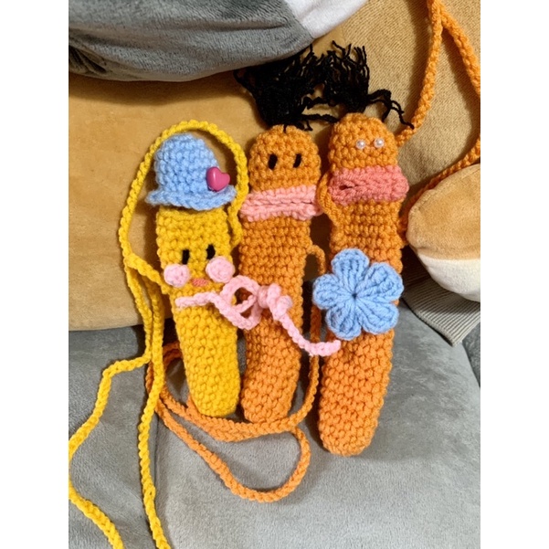 Túi đựng son len handmade