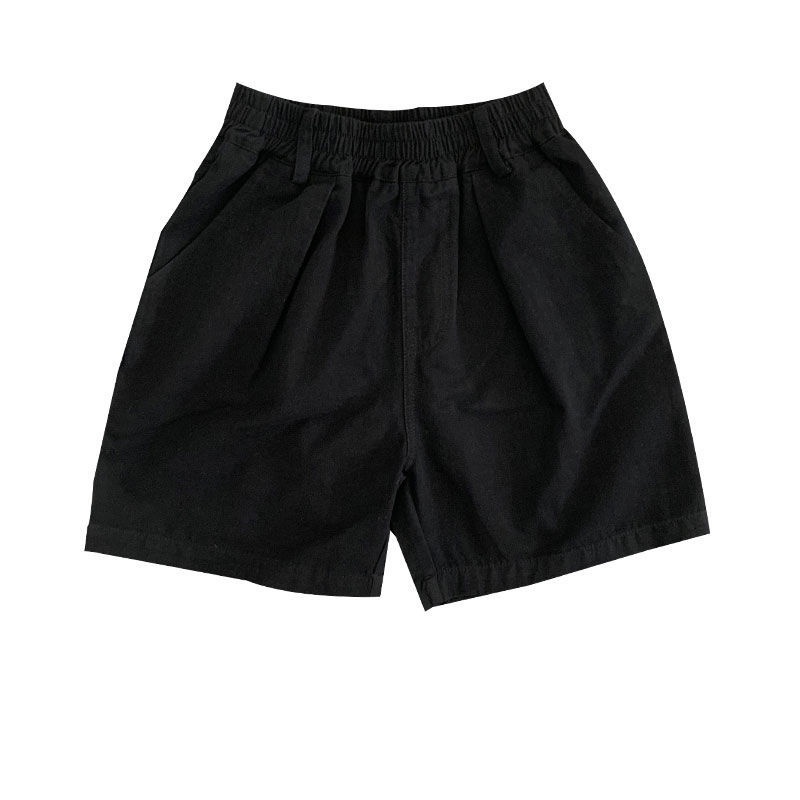 Quần Short Dáng Rộng Màu Trơn Đơn Giản Thời Trang Hàn Quốc Mới Cho Nam