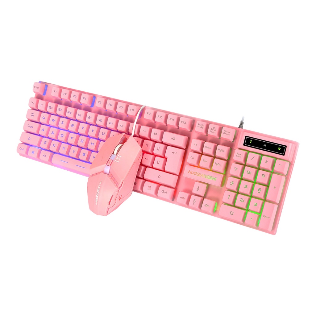 1 Bộ Bàn Phím Dây USB Và Chuột Hình Hoa Hướng Dương Màu Dạ Quang Chống Trượt Chuyên Nghiệp