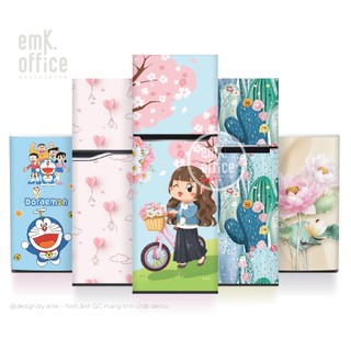Decal dán tủ lạnh, miếng dán tủ lạnh mẫu cute - CB10