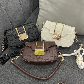 Túi kẹp nách, đeo chéo vân rắn khóa miu cao cấp hara store t30