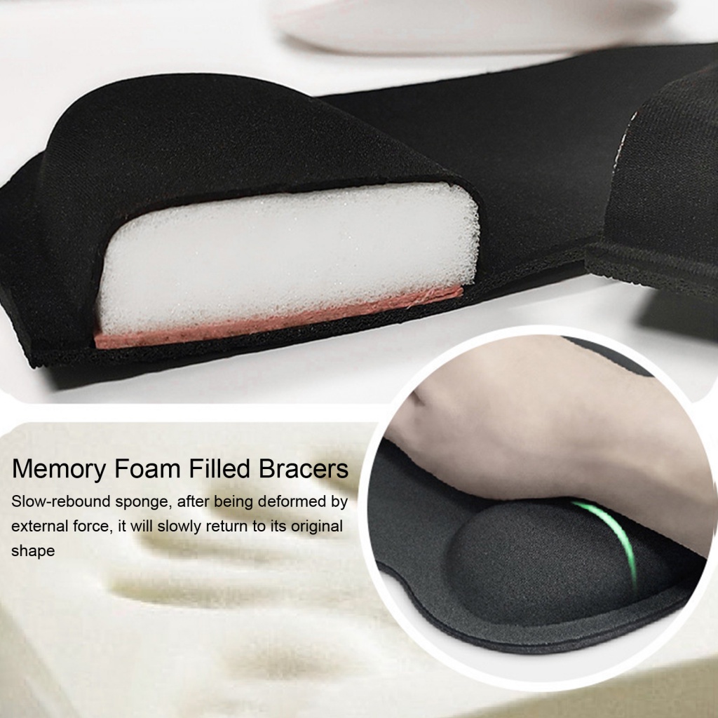 1 Bộ Đệm Cổ Tay Bằng Cao Su Siêu Mềm Thoáng Khí Chống Mài Mòn Chống Thấm Nước Thiết Kế Hình Hoa Hướng Dương Kèm Bàn Phím Cho Văn Phòng