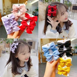Kẹp tóc cho bé, set 2 kẹp nơ tiểu thư, cột tóc siêu dễ thương phong cách hàn quốc cho bé tiemnhazam mẫu mới 2023