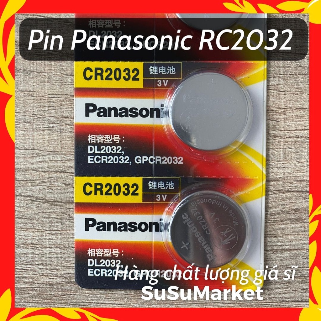 Pin Panasonic CR2032 - CR2016 - CR2025 Chính Hãng Chuyên Dụng Cho Remote, Khoá Thông Minh