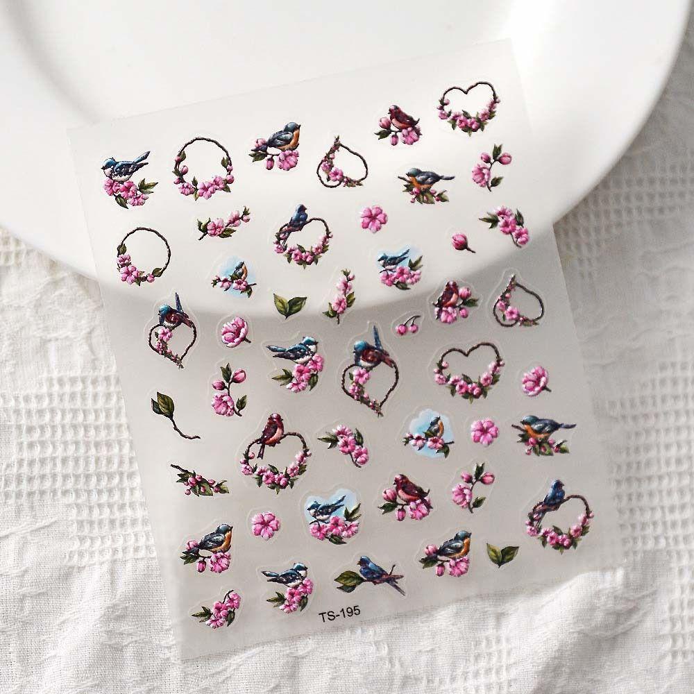 OCEANMAP Miếng Dán Trang Trí Móng Tay Hình Công Chúa Múa Ba Lê Xinh Xắn