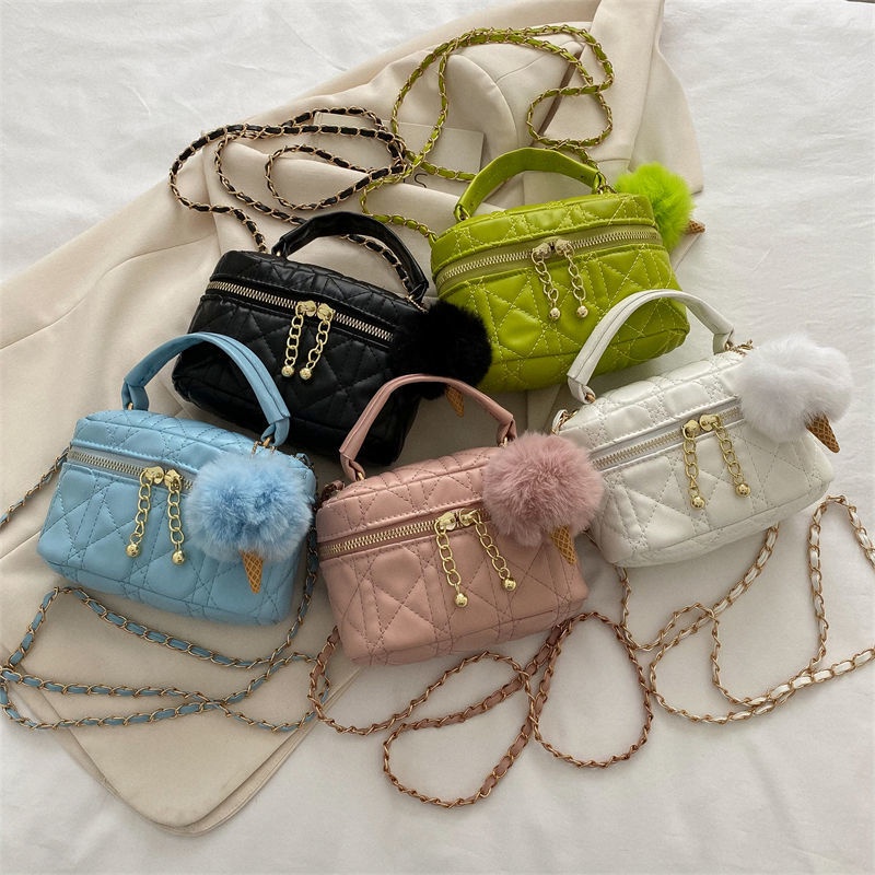 Ielgy Túi Đeo Chéo Dây Xích Hình Thoi Siêu Hợp Thời Trang Cho Nữ