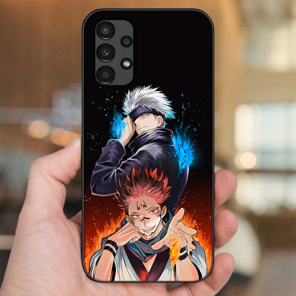 Ốp lưng Samsung A13, A32 4G, A32 5G, A33 5G viền đen in hình Satoru Gojo Jujutsu Kaisen Chú Thuật Hồi Chiến