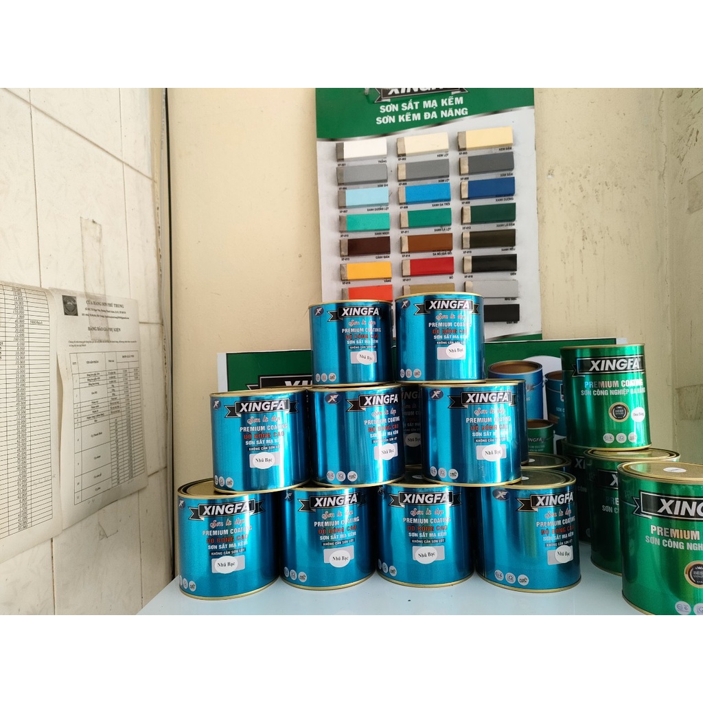 SƠN SẮT MẠ KẼM  XINGFA 1 THÀNH PHẦN LON 800ML
