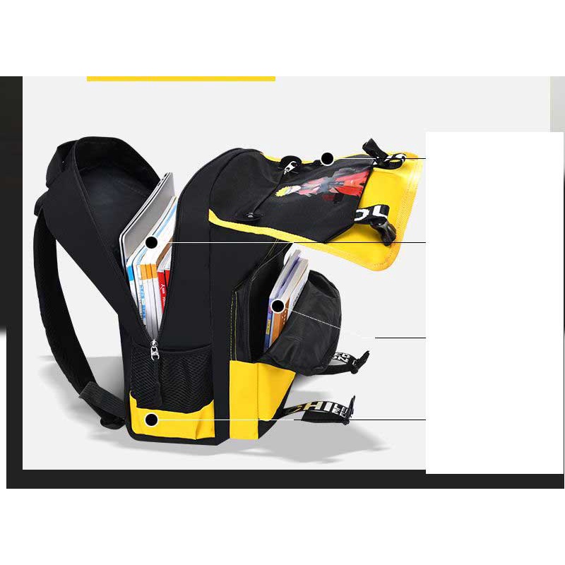 Ba Lô Đi Học Họa Tiết Hoạt Hình Naruto Kakashi Ferret God Cho Bé Trai Lớp 1-9