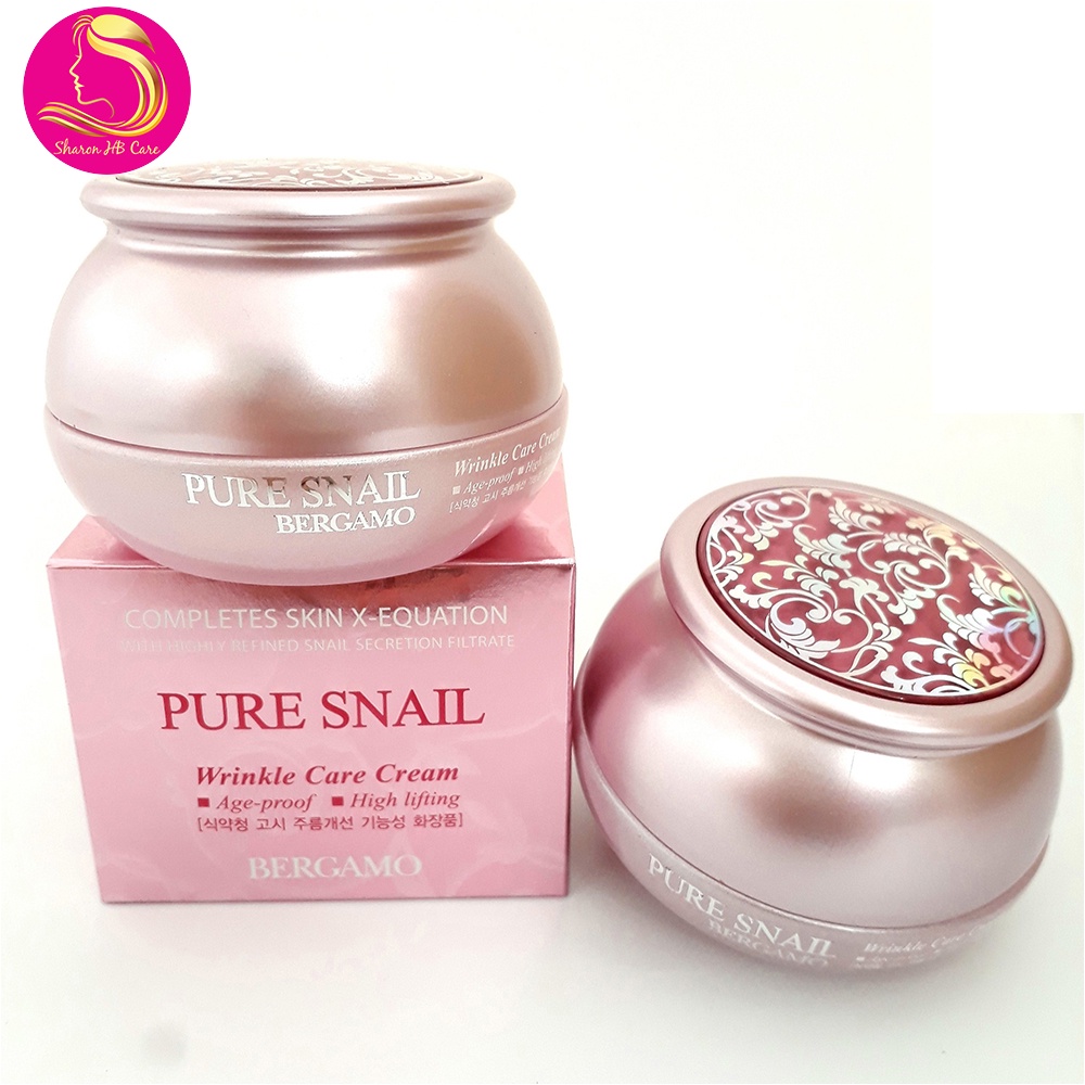 Kem dưỡng ẩm Bergamo tinh chất ốc sên tái tạo làm sáng và phục hồi da 50g Hàn Quốc