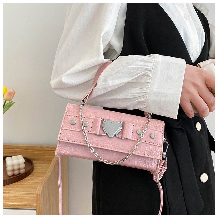 CHIC JOY♥Túi Đeo Vai Thời Trang Thời Trang Cho Nữ Màu Trơn Túi Đeo Chéo Đơn Giản