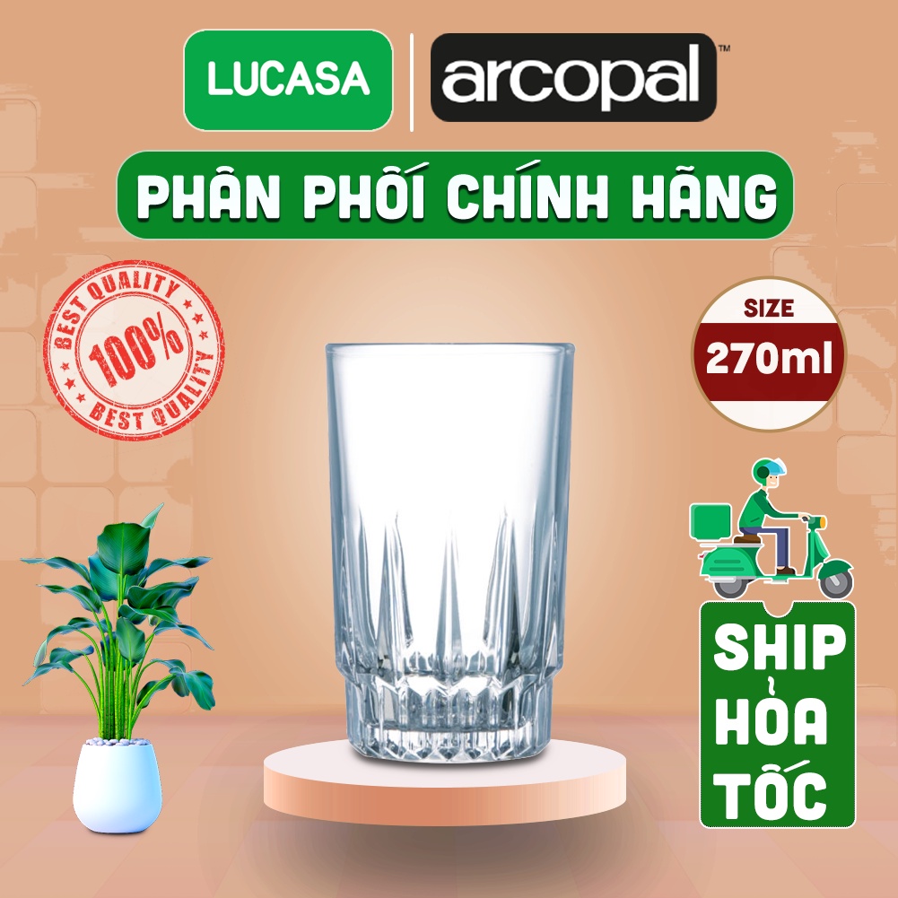 Ly Thủy Tinh Arcopal Lancier 270ml - Ly Cao L4992 | Phân Phối Chính Hãng