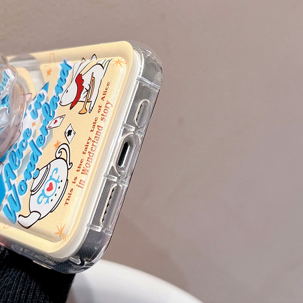 Ốp Điện Thoại TPU Mềm Chống Rơi Chống Trượt Gắn Kèm Giá Đỡ Phong Cách Hoạt Hình Dễ Thương Dành Cho IPhone 11 12 13 14 Pro Max