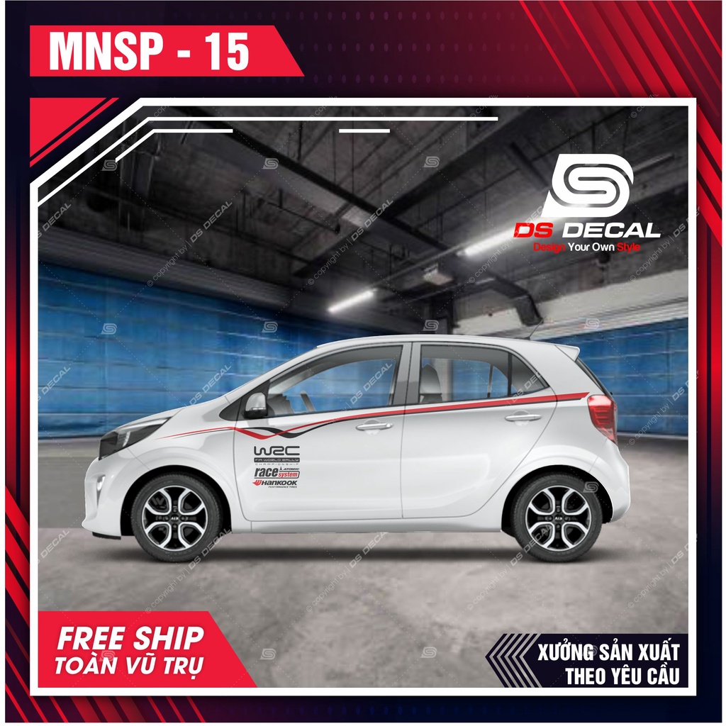 Tem dán xe ô tô Kia Morning - 15 - decal dán xe ô tô - DS Decal