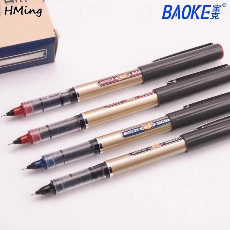 Bút ký nước Baoke BK111 ngòi 0.5mm màu xanh / đen cao cấp dùng cho văn phòng - HIKOMA STORE