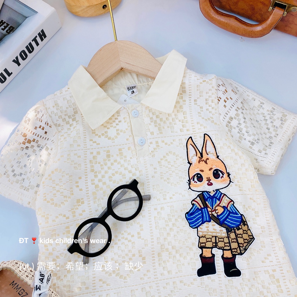 Đầm cho  bé gái , Váy  ren cao  cấp  2 lớp , Váy ren mềm Thỏ Xinh  cho bé đi  chơi  đi  học   - VH03