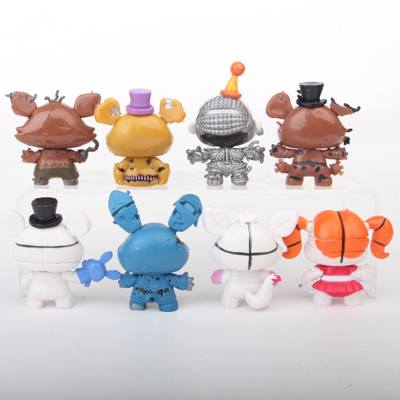 Set 8 Mô Hình Nhân Vật Phim Five Nights at Freddy 'S Freddy Bonnie Chica Foxy Freddy Fazbear' S 6-8cm