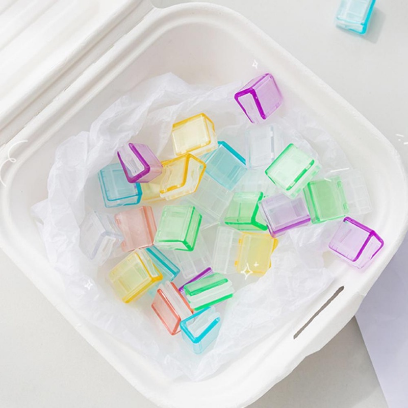 Set 5 Kẹp Góc Trong Suốt Đa Năng Màu Kẹo