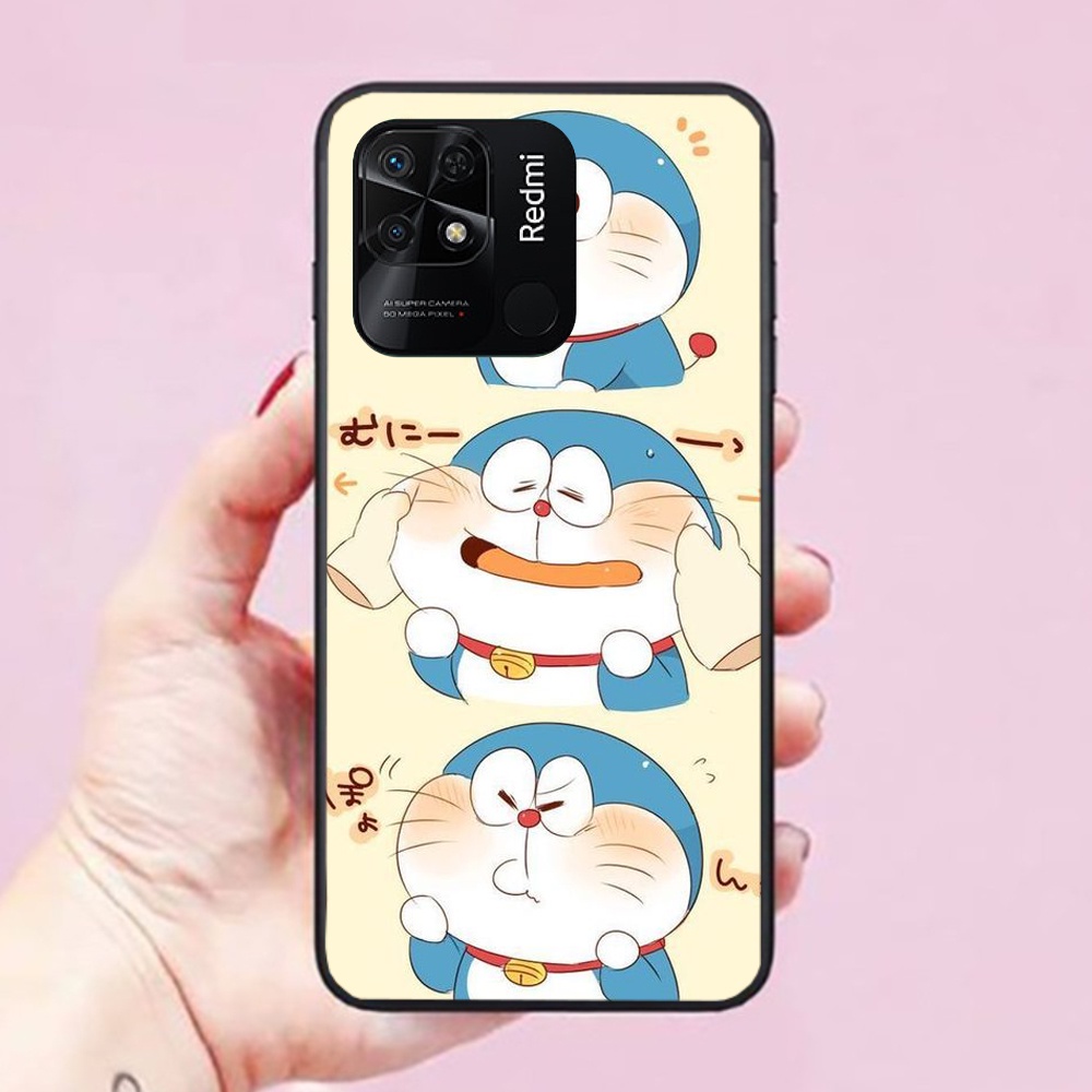 Ốp lưng điện thoại Xiaomi Redmi 10 / 10C / 10A 9 / 9A / 9C / 8 / 8A  hình mèo máy doramon năng động