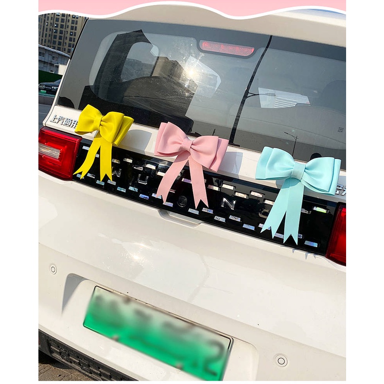 Wuling Confero Mini Interior Decoration Modification Chinese Style Macaron Body Bow Bumper Stickers Car Decoration Accessories nug7