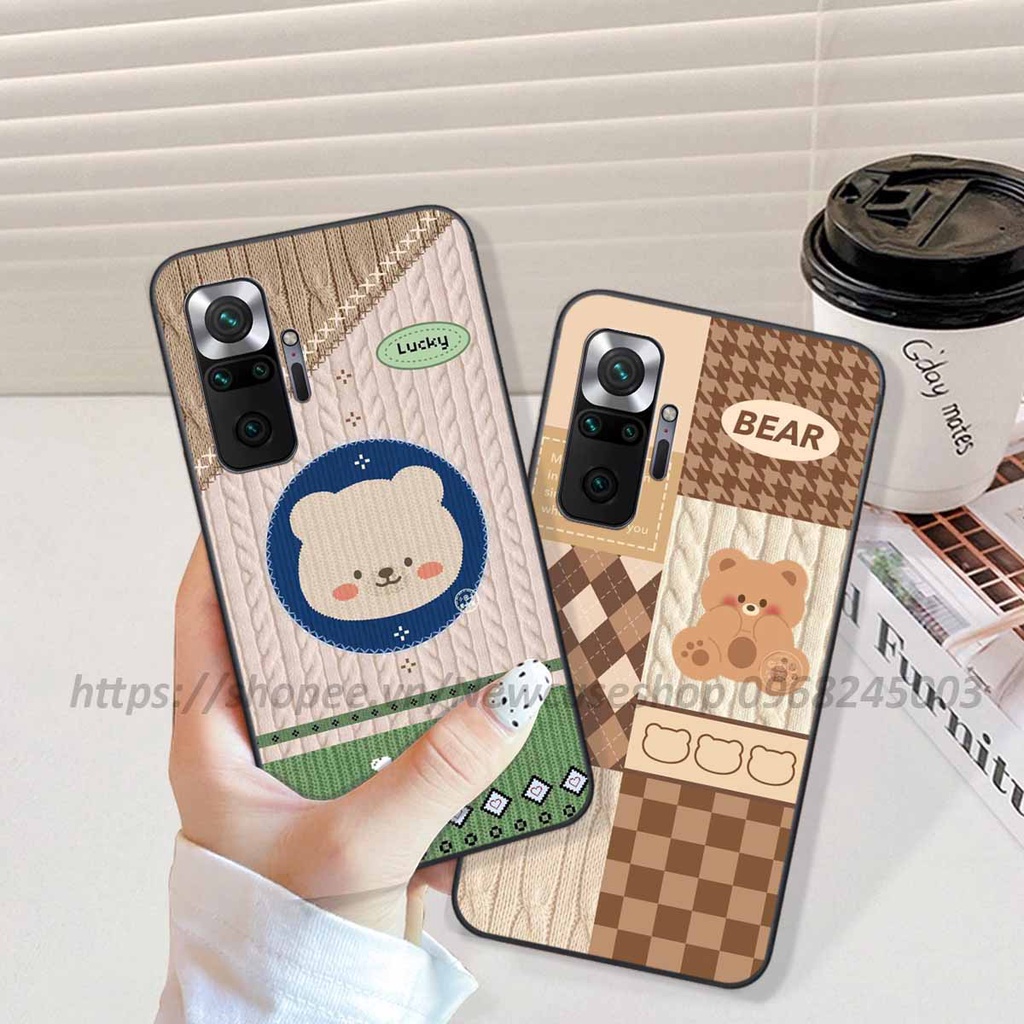 Ốp lưng Xiaomi Redmi K20 / K20 Pro / MI 9T in hình họa tiết len Bear Cute