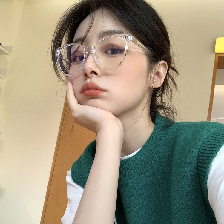 Kính Mát Gọng Nhỏ Trong Suốt Phong Cách Hàn Quốc Thời Trang Cho Nữ