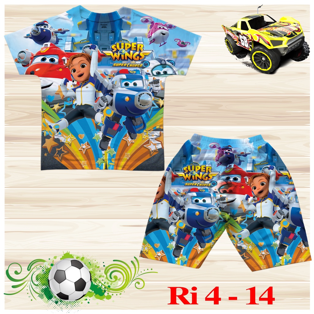 Đồ bộ bé trai hình Đội bay siêu đẳng size 218-65KG chất thun lạnh Thái mát