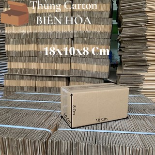 Hộp Giấy Carton Kích Thước 18Cmx10Cmx8Cm - Hộp Sóng C Dày, Cứng