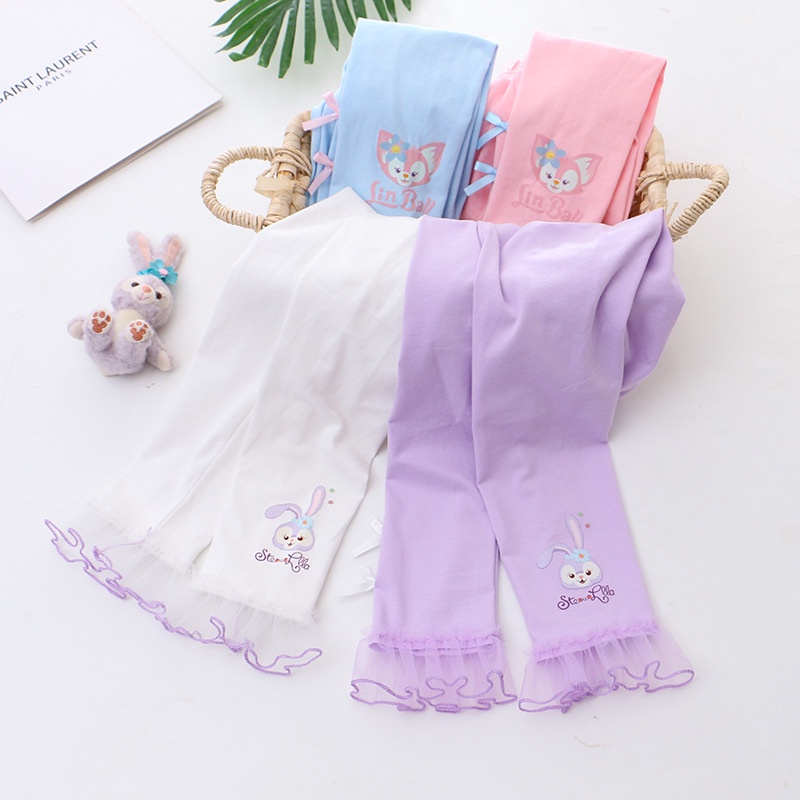 Quần Legging In Hoạt Hình StellaLou Dễ Thương Thời Trang Mùa Xuân 2023 Cho Bé Gái