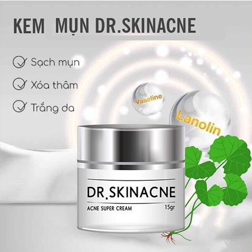 Kem sạch mụn DR.SKINACNE - ngừa thâm, liền sẹo 15gr