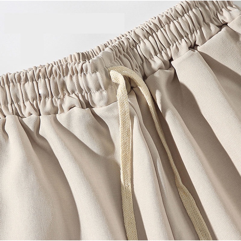 Quần Short Thể Thao Dây Rút Dáng Rộng Màu Sắc Đơn Giản Thời Trang Mùa Hè Cho Nam