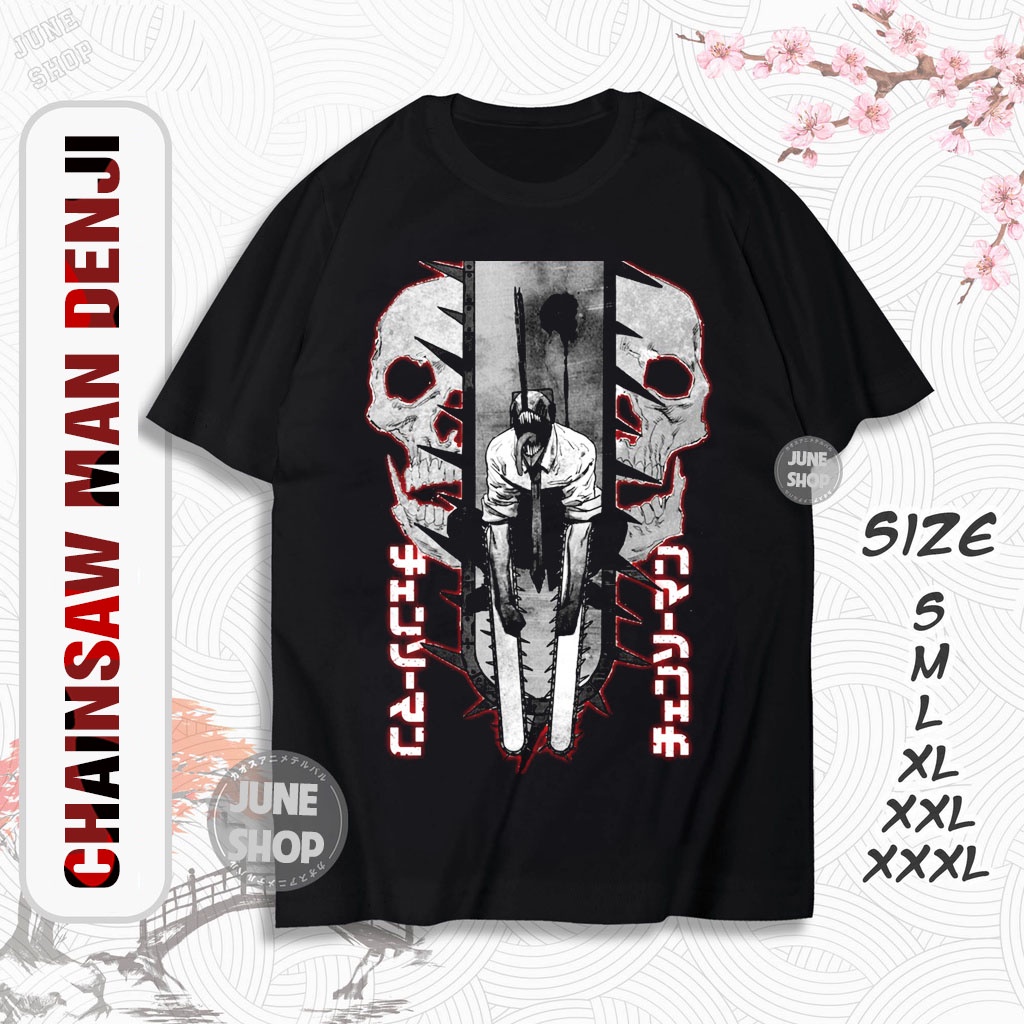 Áo Chainsaw Man - Áo thun Anime in hình Power, Makima, Denji, Aki, Pochita chất cotton 4 chiều đẹp mát
