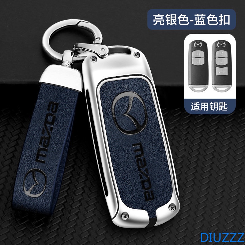 Bao Da Chìa Khóa Xe Hơi Bằng Hợp Kim Kẽm Cho Mazda 2 3 6 Atenza Axela Demio CX-5 CX5 CX-3 CX7 CX-9 2015 2016 2017 2018 2019