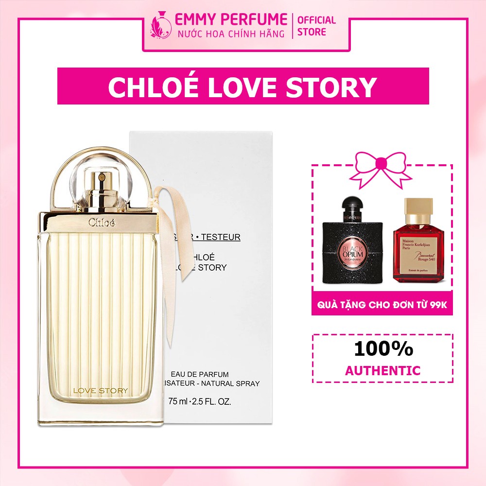 Nước hoa nữ Chloe Love Story For Women quyến rũ, tươi mới với hương hoa cỏ đậm đà mùi hương dễ chịu, nhẹ nhàng EmmyPer