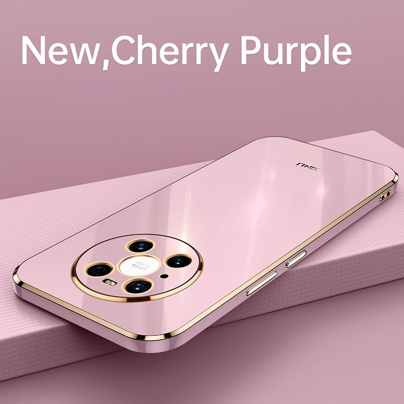 Ốp Điện Thoại Silicon Viền Mạ Vàng Sang Trọng Đơn Giản Cho Huawei P20 P30 Pro Lite