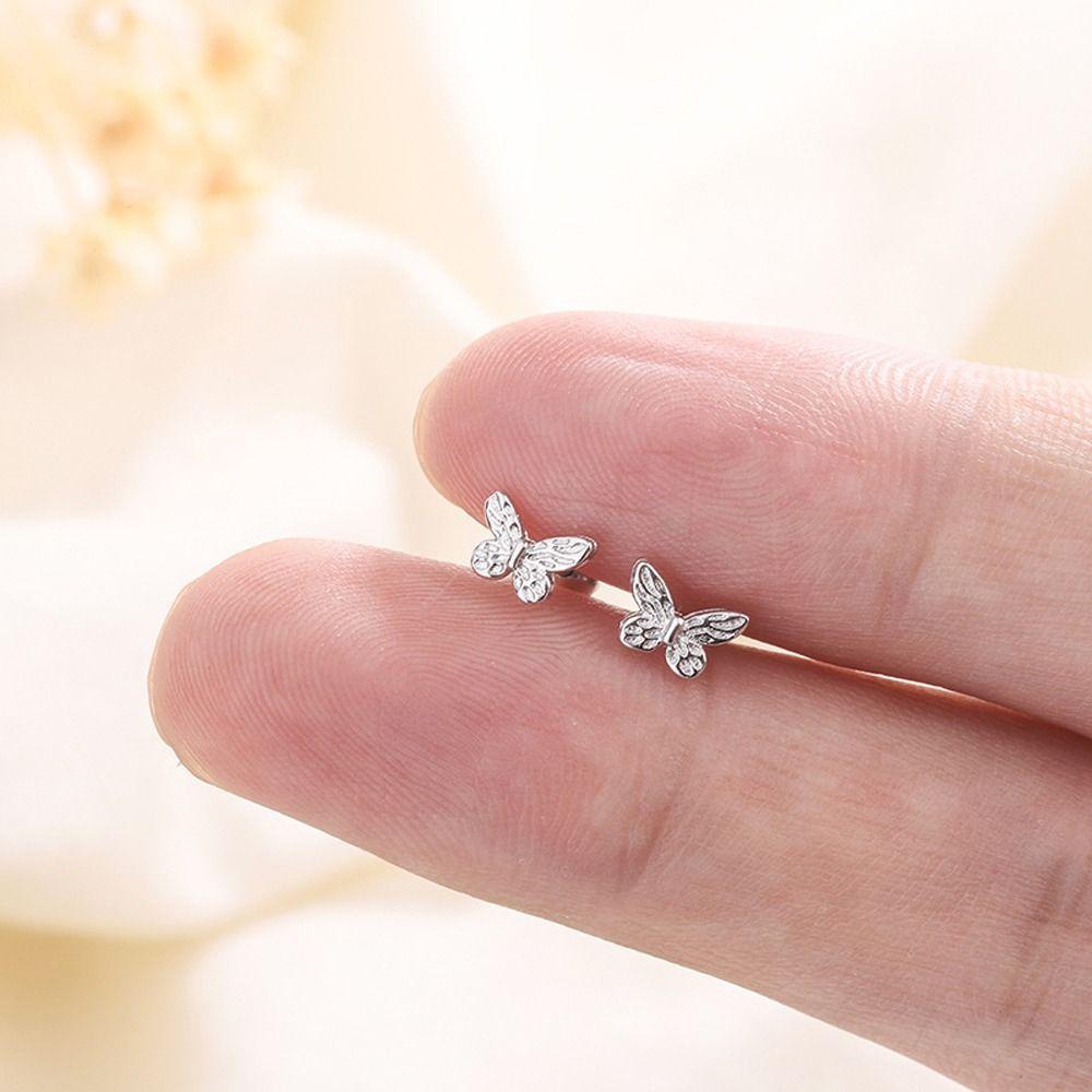 Bông Tai Hình Bướm Hoạt Hình Phong Cách Hàn Quốc Ngọt Ngào Thời Trang Cho Nữ