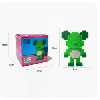 Mô hình lắp ráp gấu Bearbrick 3D dễ thương