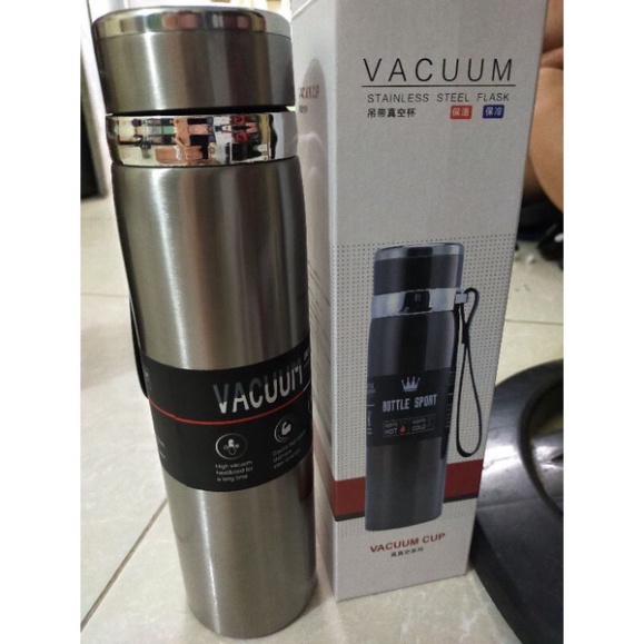 Bình Giữ Nhiệt Inox Bottle Sport 1000ML INOX Có Dây Xách tiện lợi .TT | BigBuy360 - bigbuy360.vn