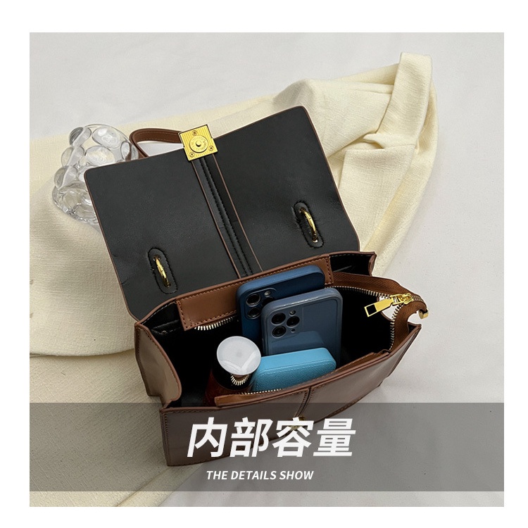 Túi Đeo JASMIN NOIR Chéo Vai Bằng Da PU Có Khóa Phong Cách Cổ Điển Dành Cho Nữ