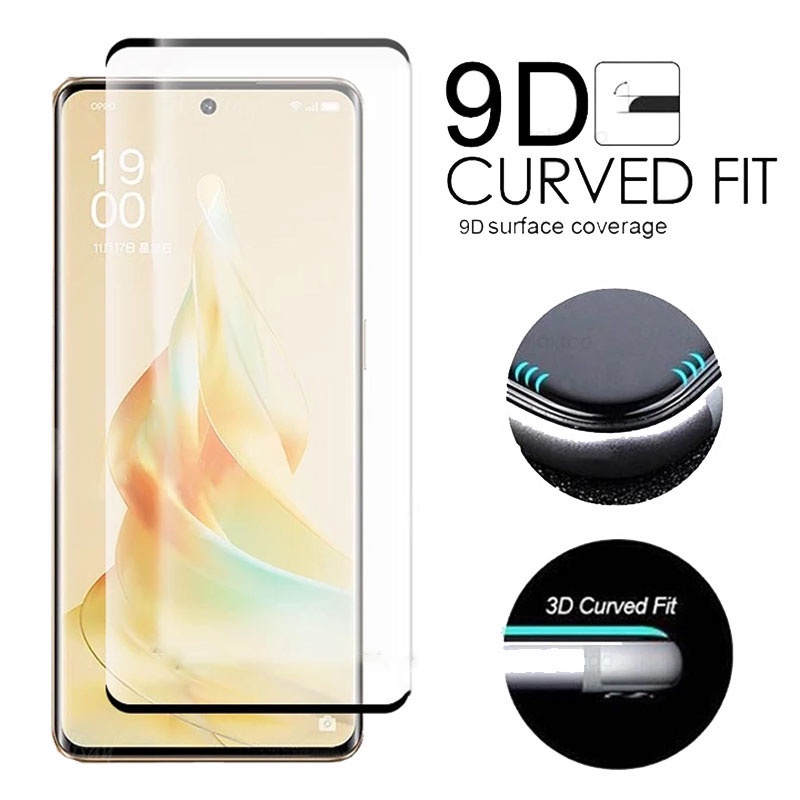 Kính Cường Lực Bảo Vệ Màn Hình Cong 3D Cho Oppo Reno8 T 5G Reno 8T 8Z 8 Reno8Z Reno8 Reno8T 4G 5G