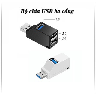 Bộ chia cổng USB mini tốc độ 3.0 - HUB USB 3.0 chia 3 cổng