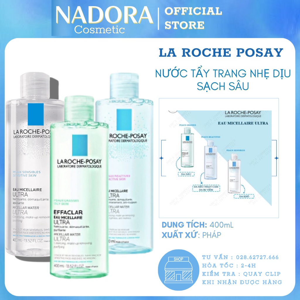 Nước Tẩy Trang - La Roche Posay Effaclar Eau Micellaire Ultra (400ml)