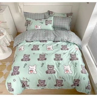 Bộ vỏ chăn ga gối cotton poly hàn quốc Sunday bedding nhập khẩu cao cấp
