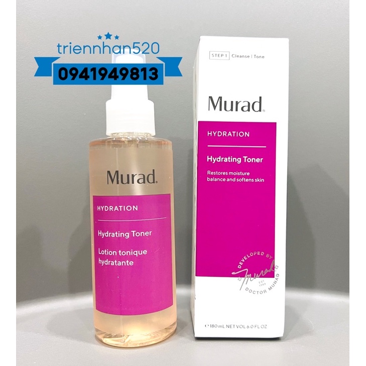 HYDRATING TONER Murad cấp ẩm cho da mụn, da nhạy cảm