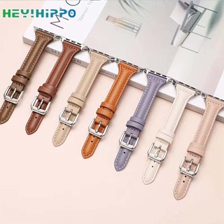 Dây Đeo Bằng Da PU Màu Kẹo Cho Đồng Hồ Thông Minh iwatch 45 / 44 / 42 / 41 / 40 / 38mm 8 / 7 / 6 / SE / 5 / 4