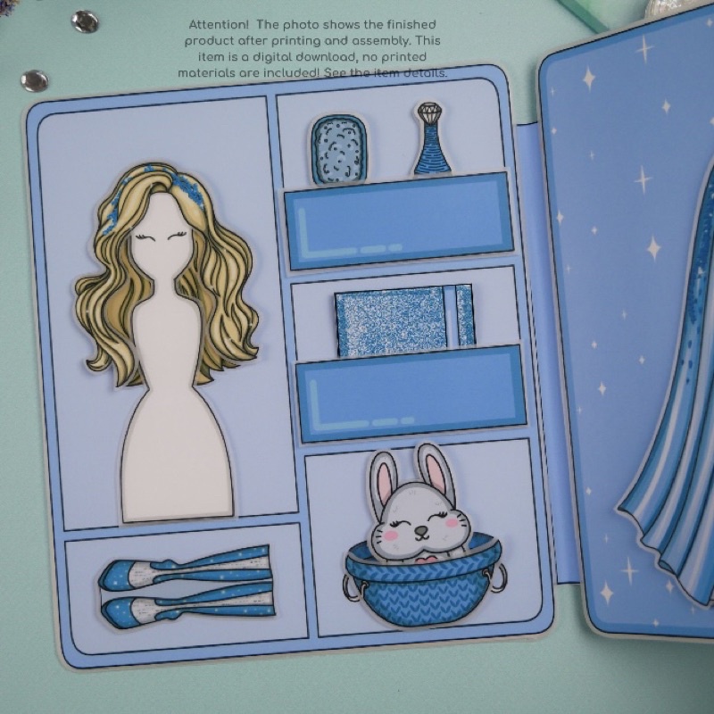 Bộ sưu tập thời trang búp bê giấy công chúa Pha lê