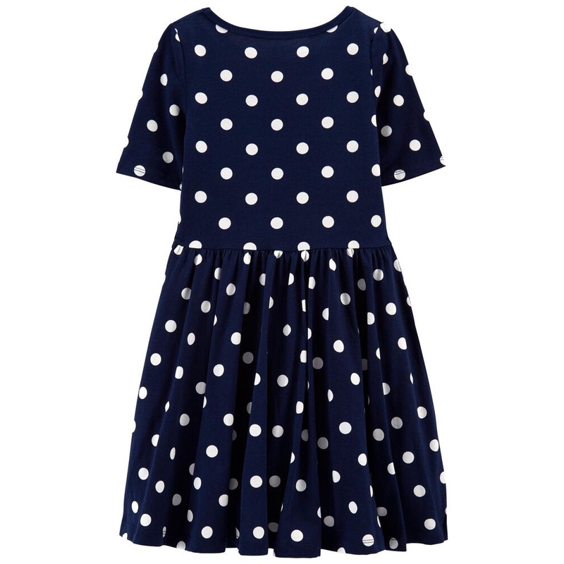 Váy bé gái hiệu C,arter chất cotton váy dáng xòe.